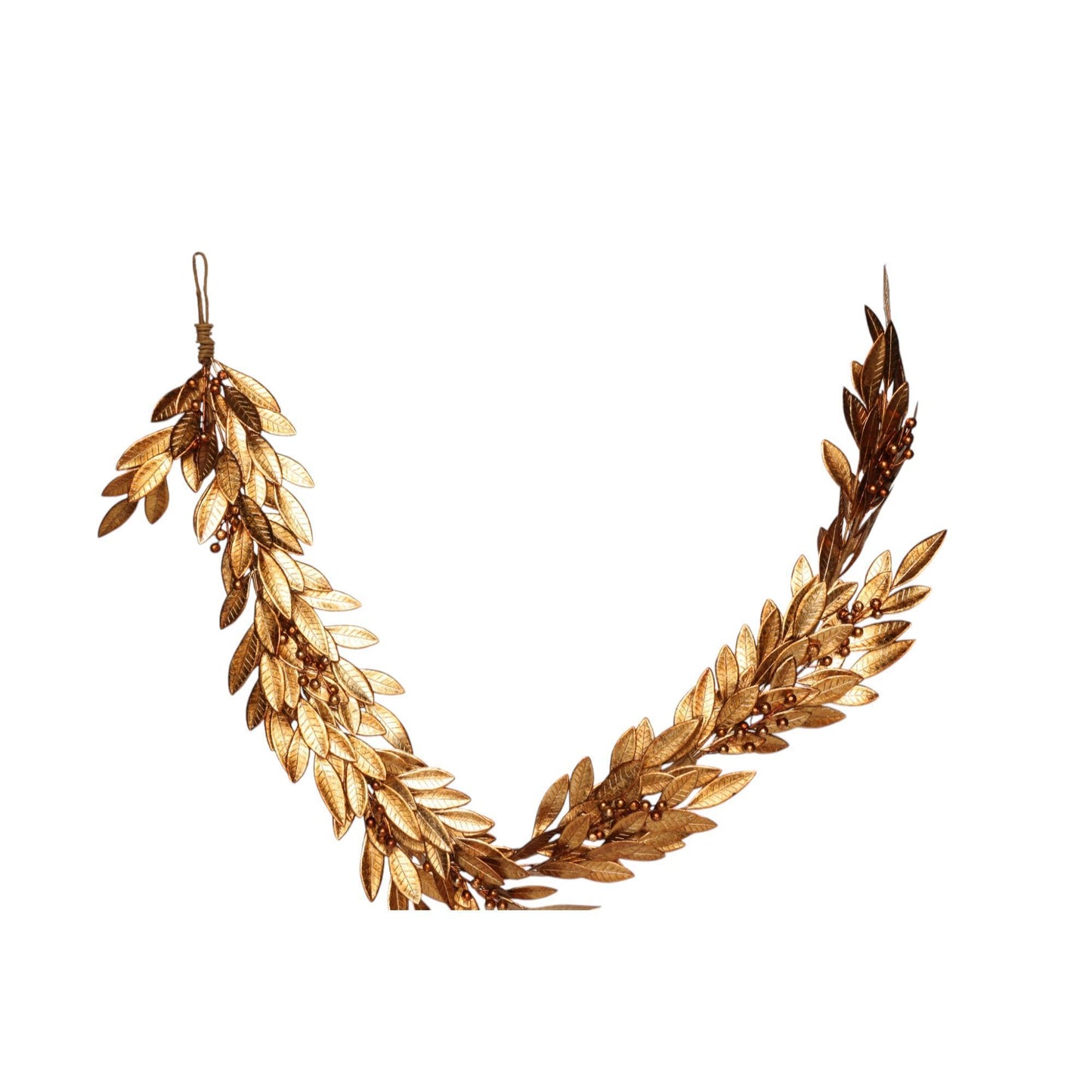 Guirnalda hoja eucalipto dorada con berries