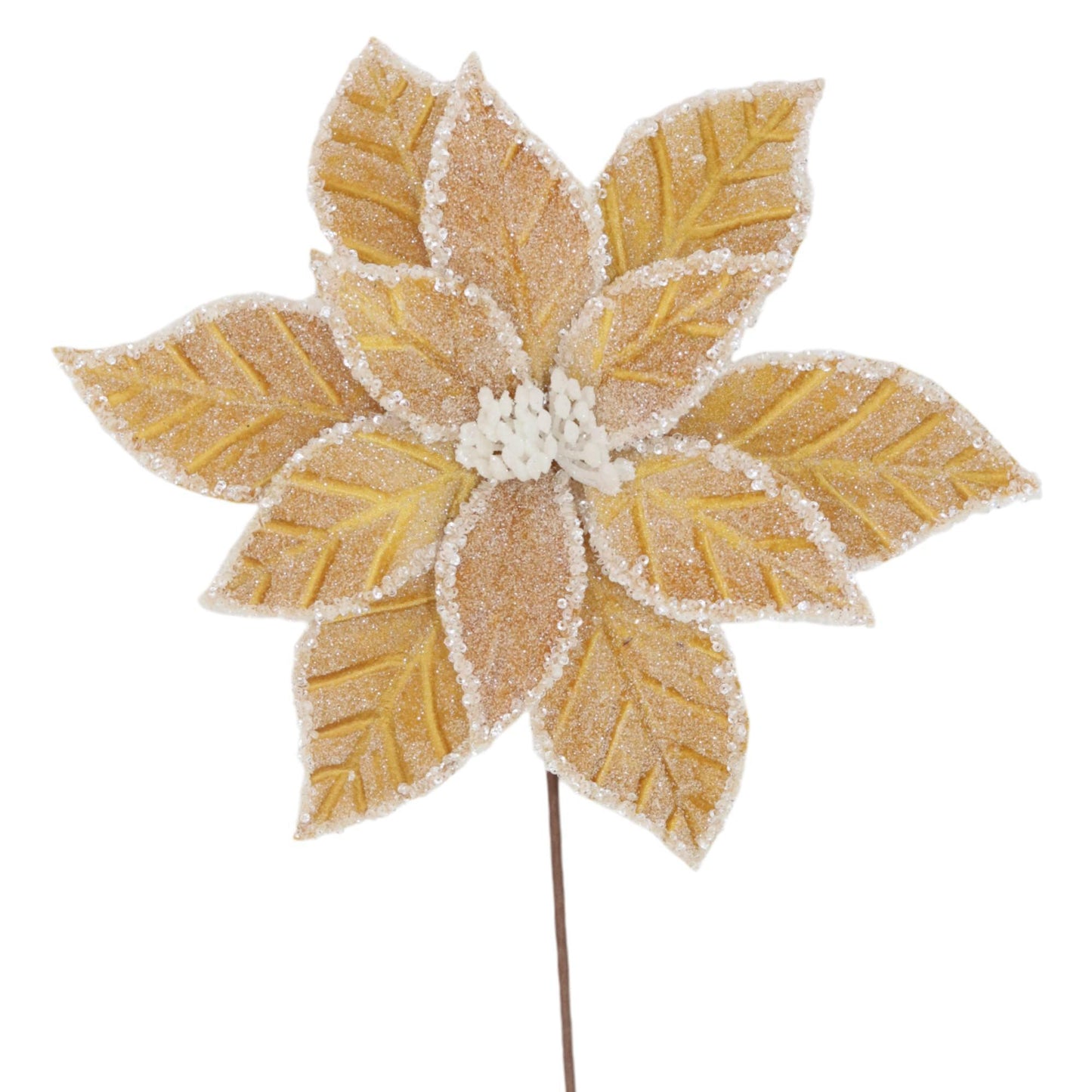 Pascua velvet dorada con cristales