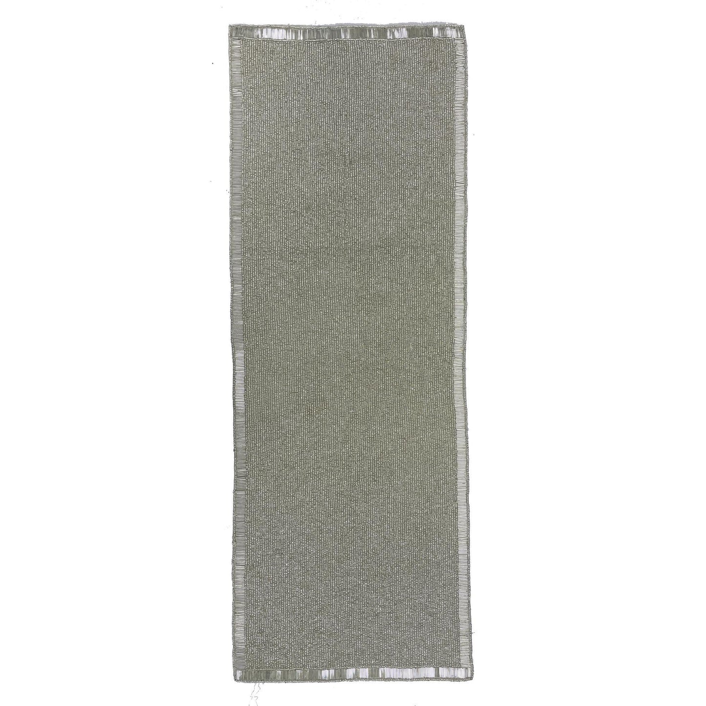 Camino de mesa plateado canutillo