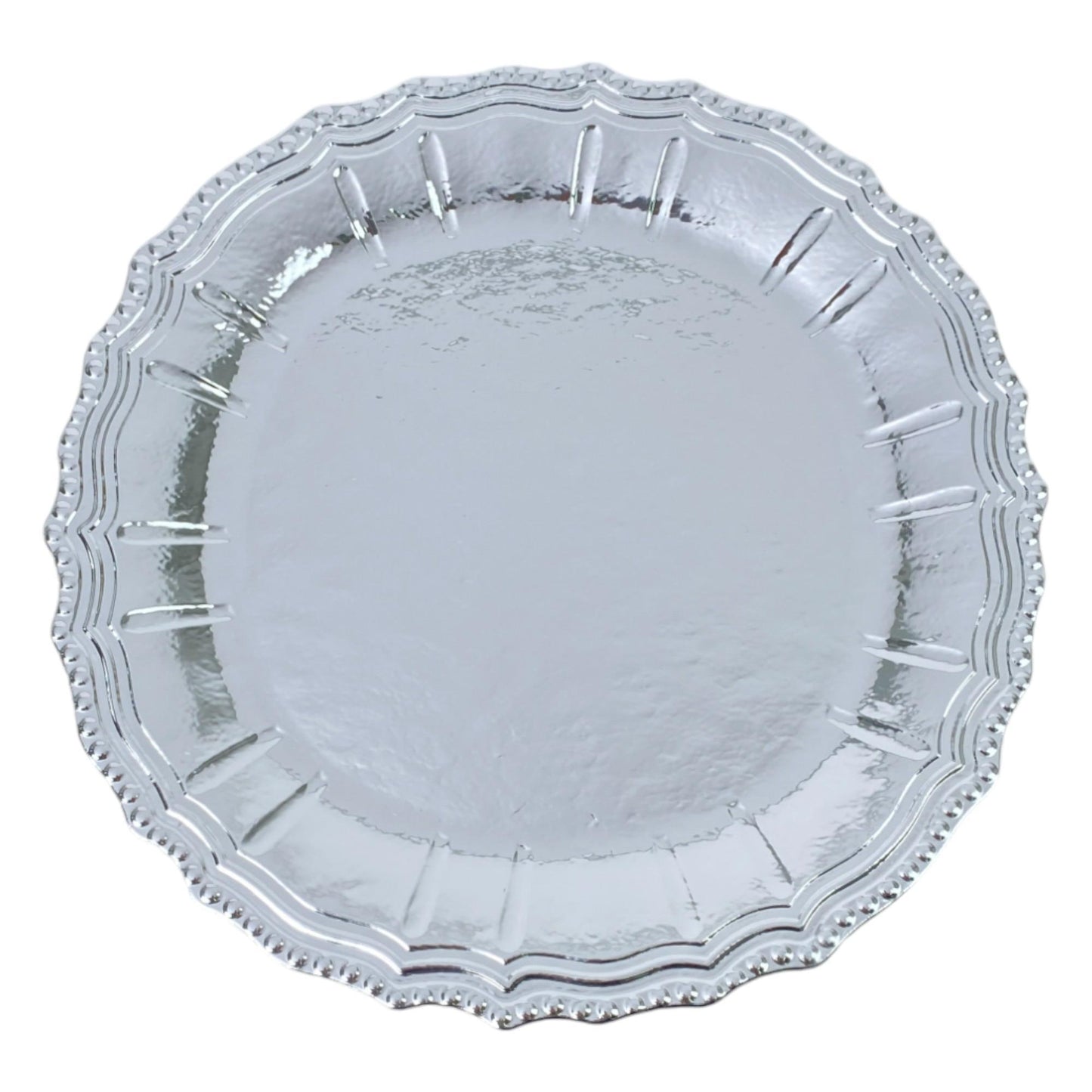 Plato base brillante troquelado