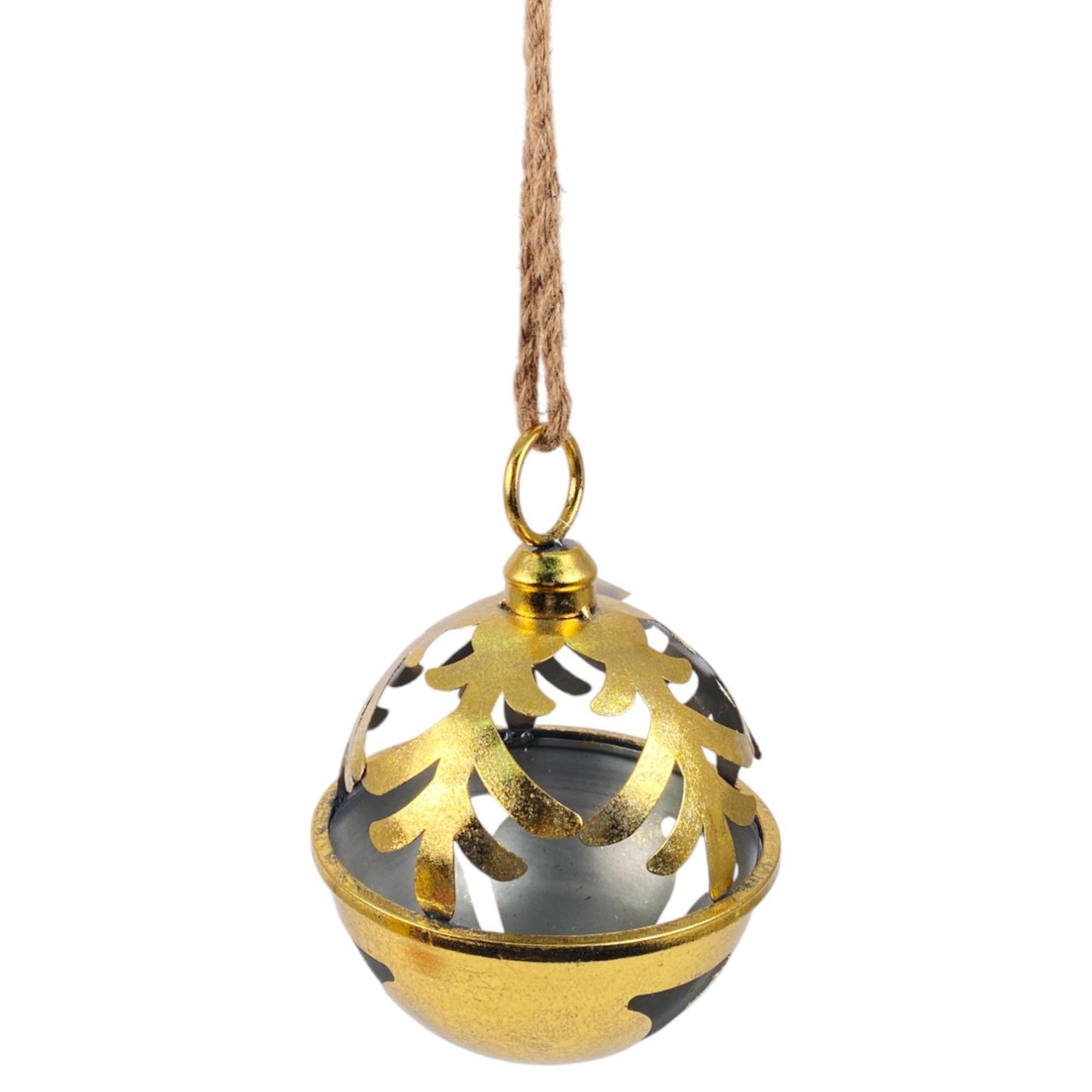 Cascabel dorado mediano calado