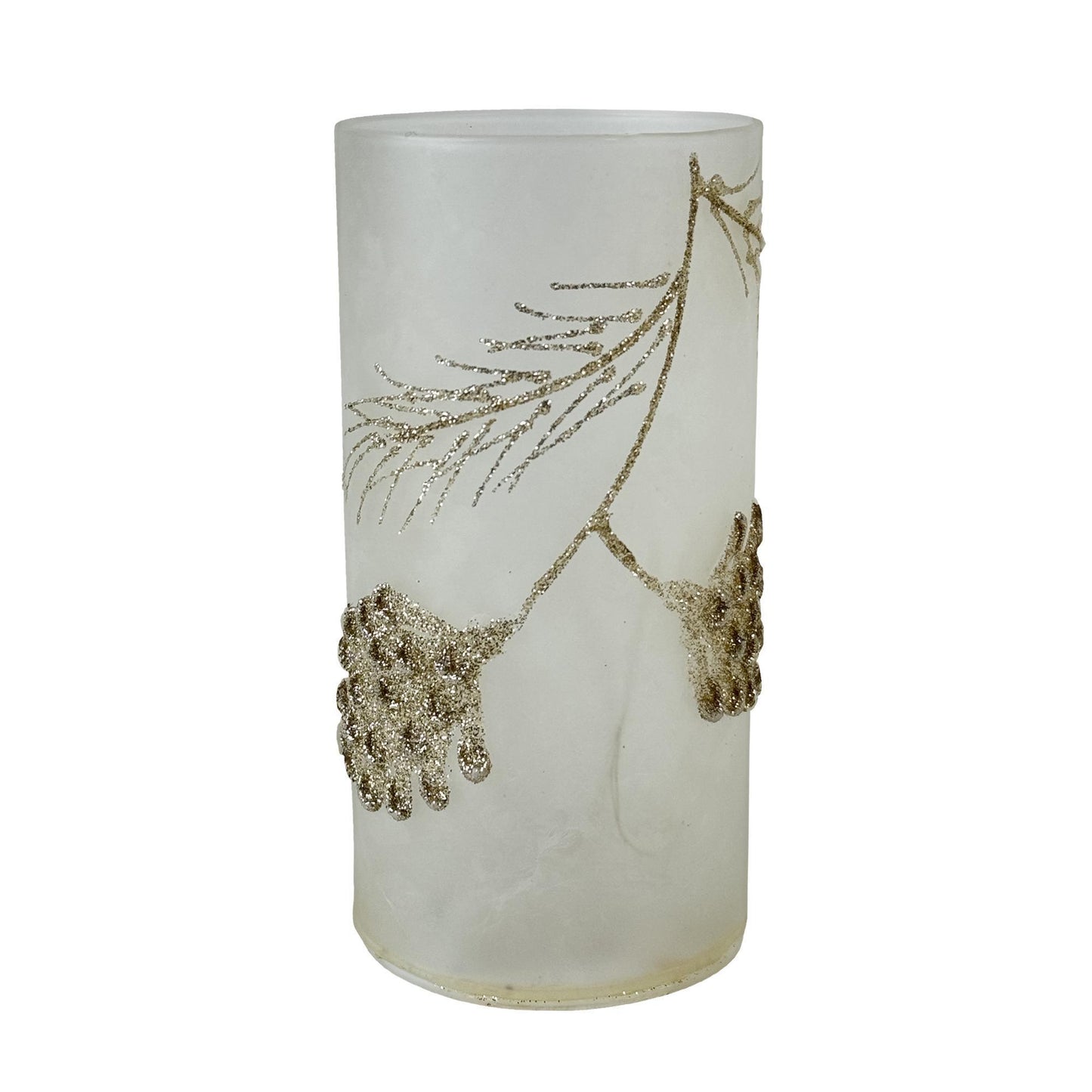 Veladora con luz blanca decorada