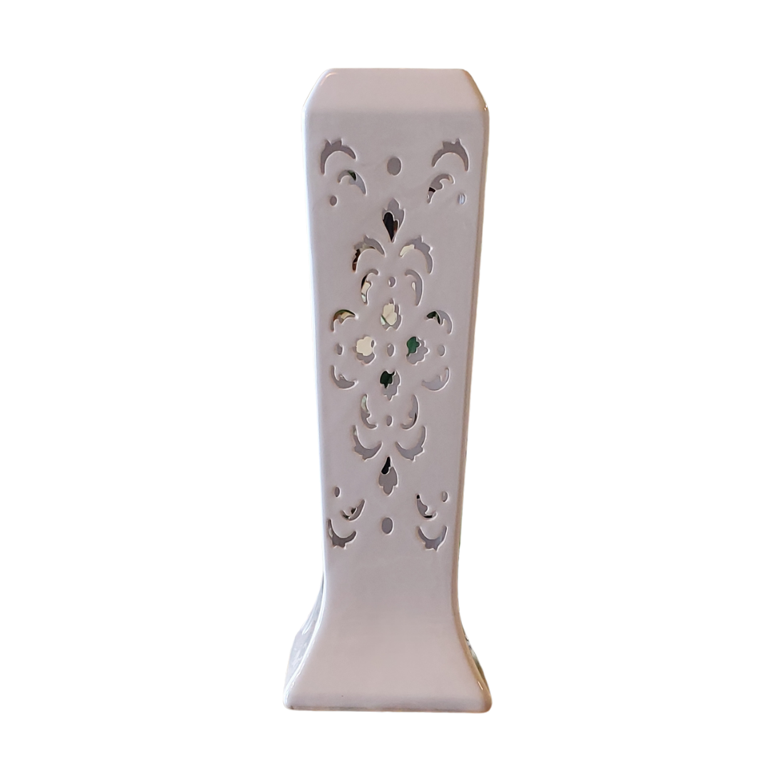 Candelero Cerámica Blanca