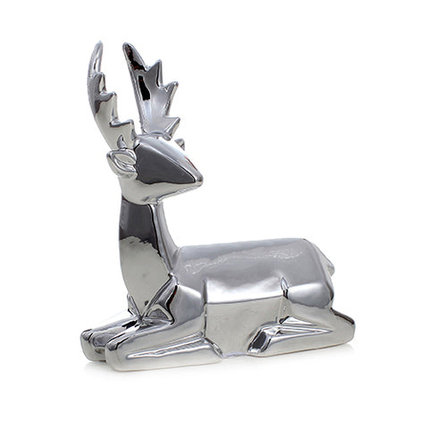 Venado geométrico plateado