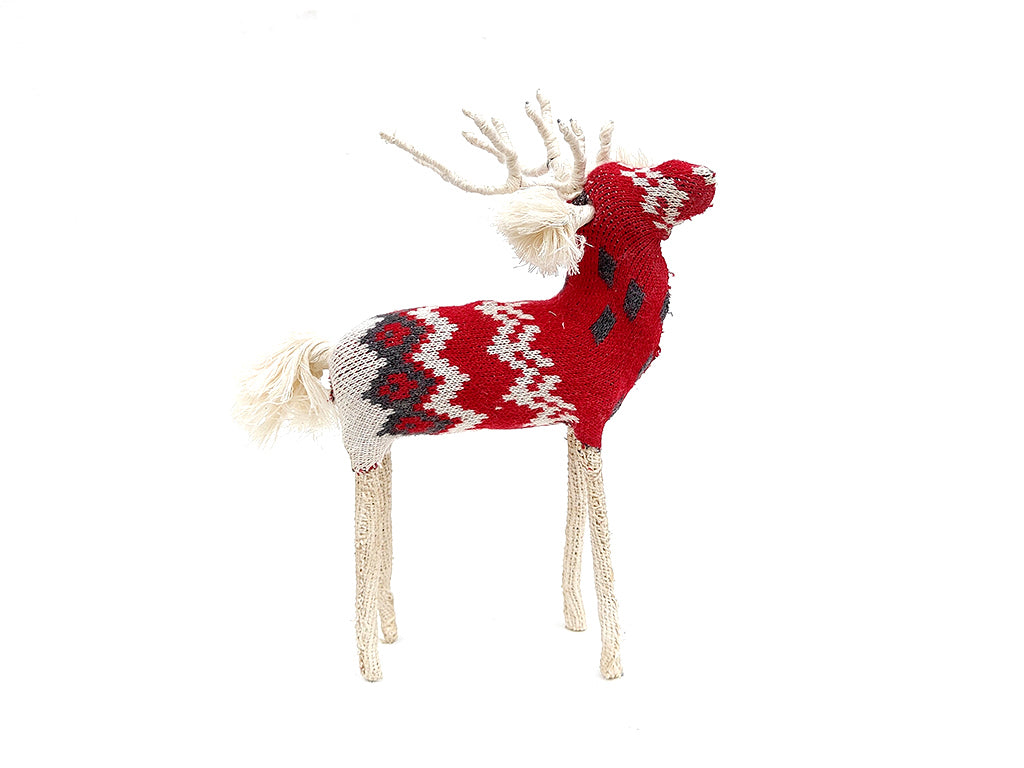 Venado tejido rojo