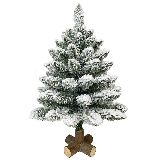 ARBOL NEVADO BASE MADERA