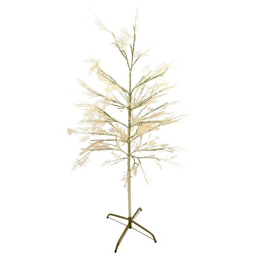 Arbol dorado con luz led. 120 luces