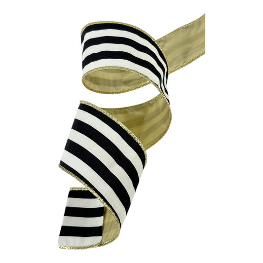 Cinta rayada blanco y negro