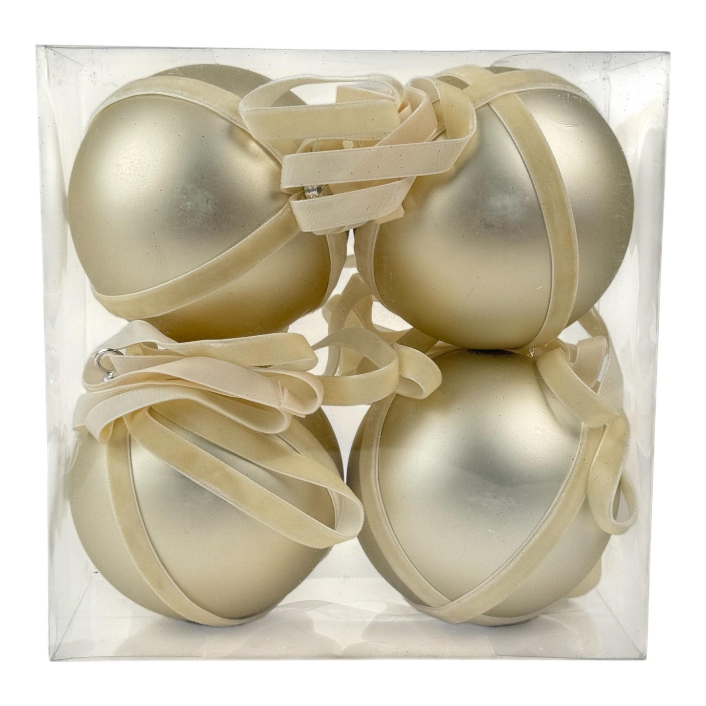 Bolas champán cinta velvet set 4pcs