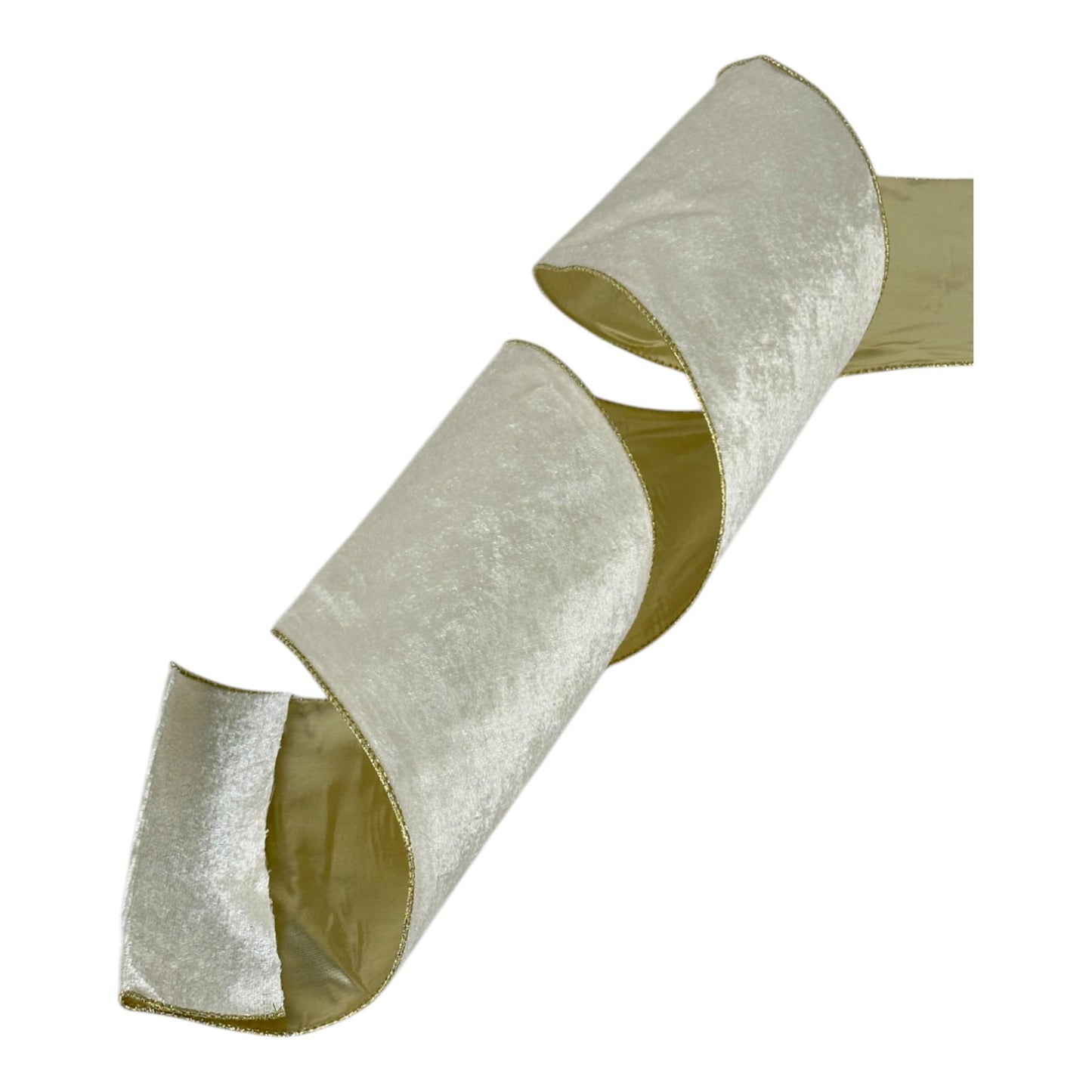 Cinta velvet champán ancha