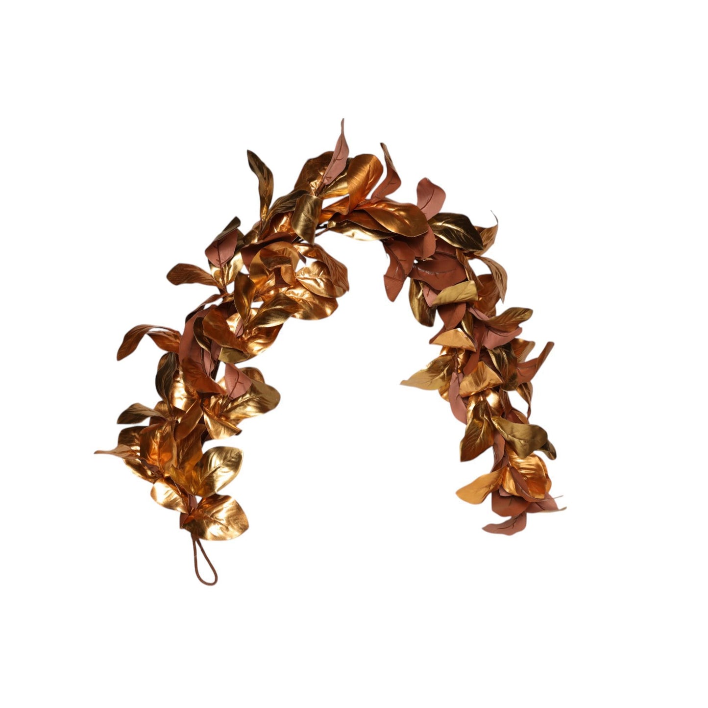 Guirnalda hoja de magnolia dorada