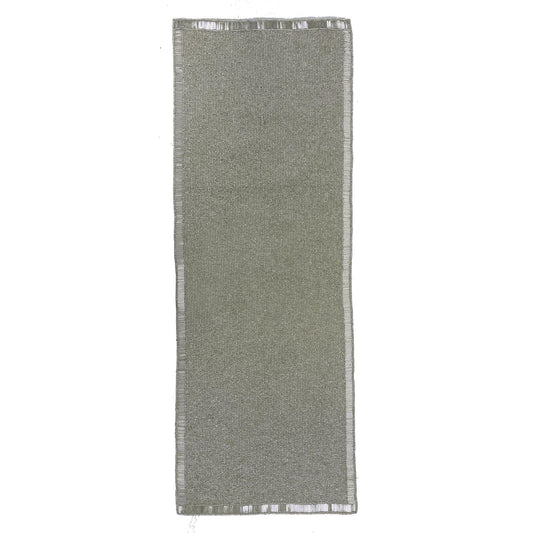 Camino de mesa plateado canutillo