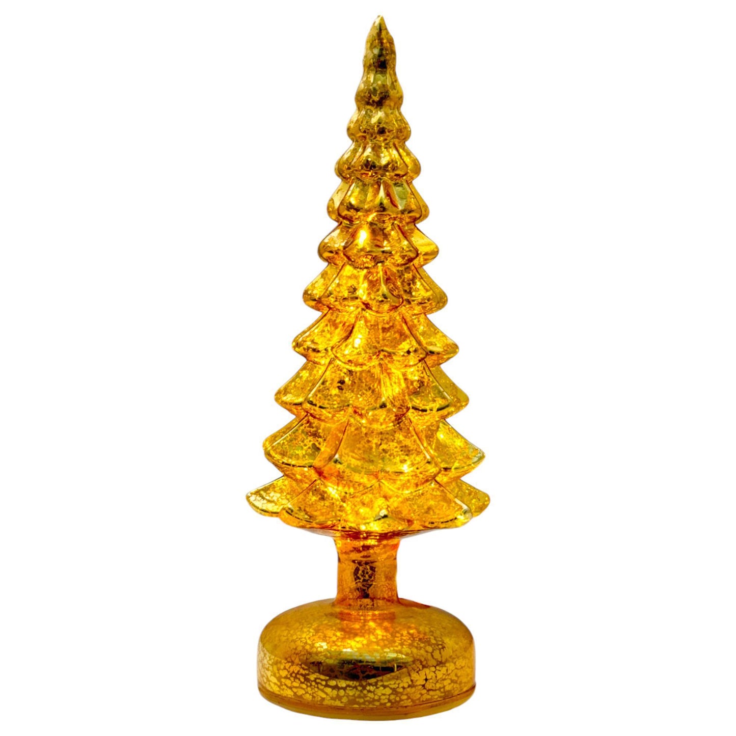 Árbol con luz dorado