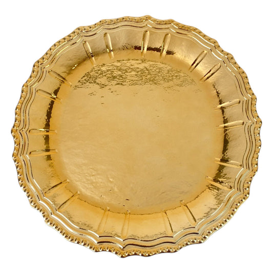 Plato base brillante troquelado