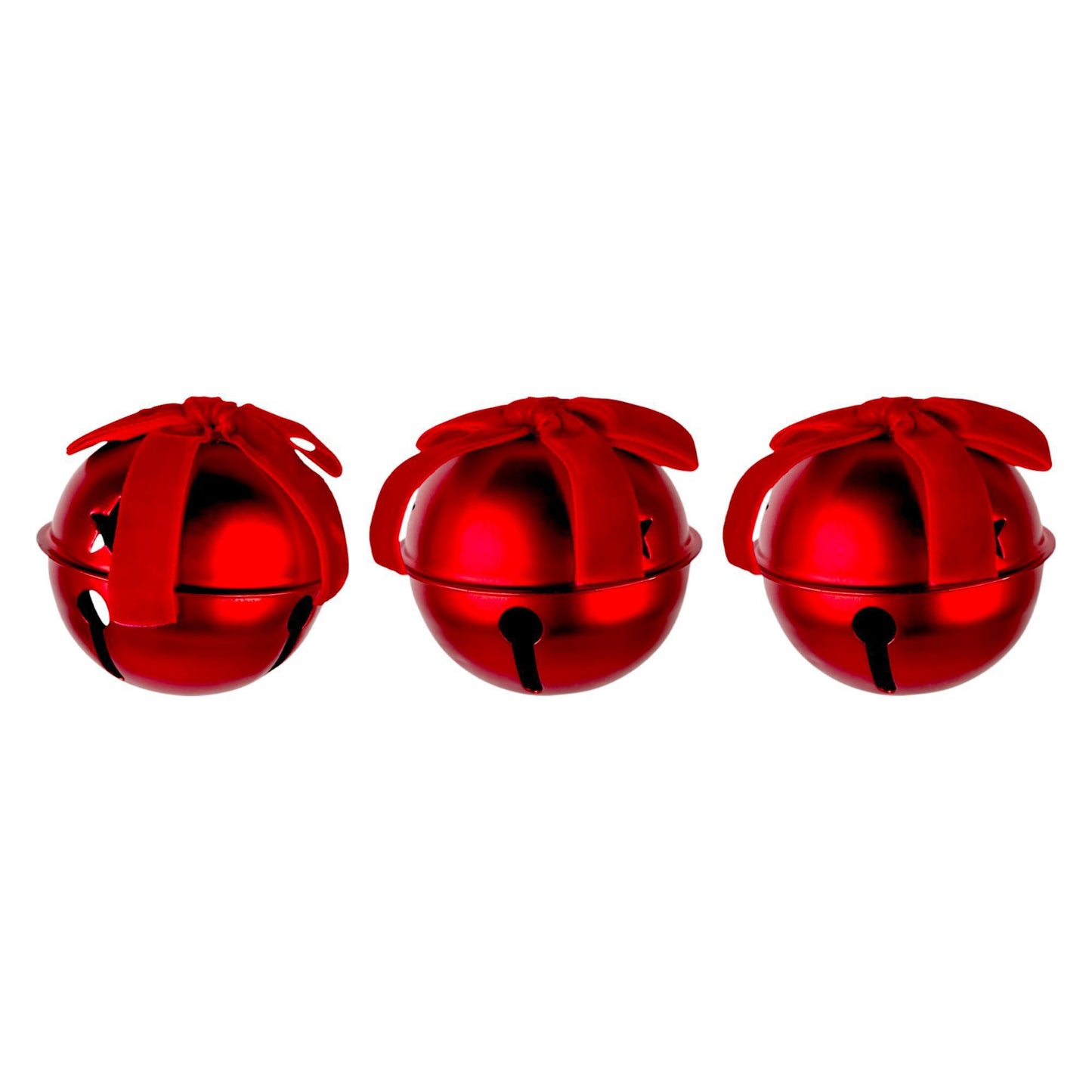 Cascabel rojo cinta velvet (1pc)