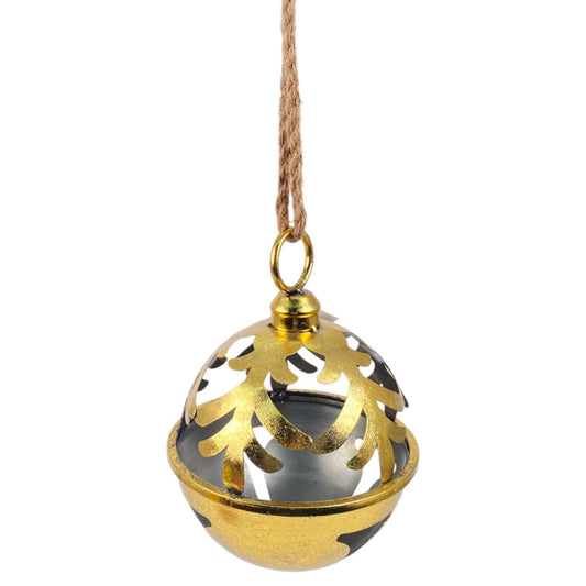 Cascabel dorado mediano calado