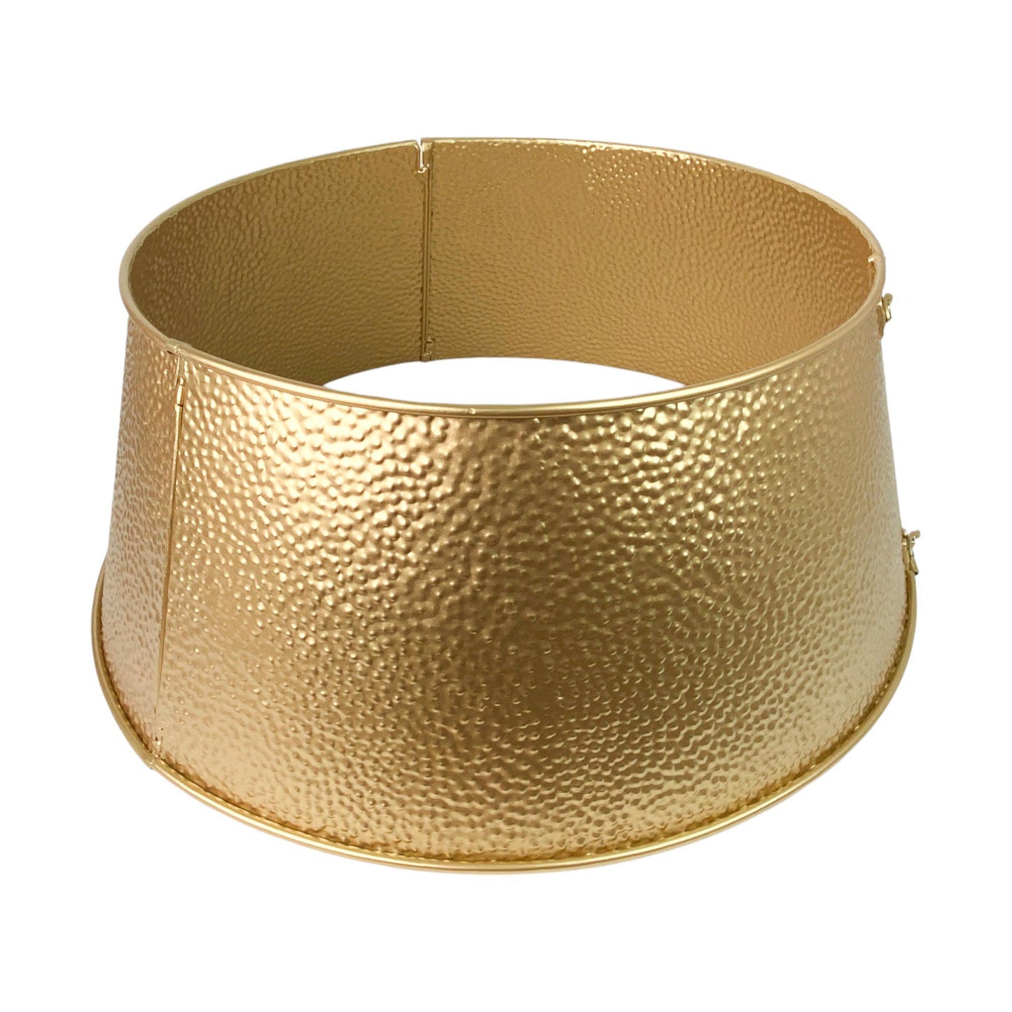 Base para árbol dorada de metal