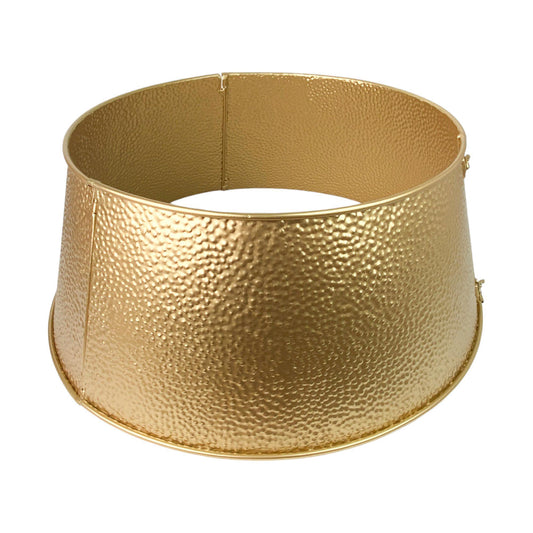 Base para árbol dorada de metal