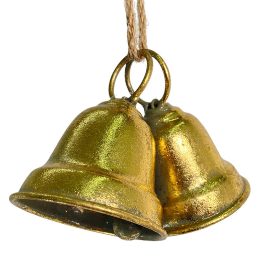 Campanas doradas colgantes Set 2 pcs