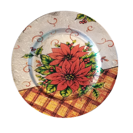 Plato de vidrio decorativo
