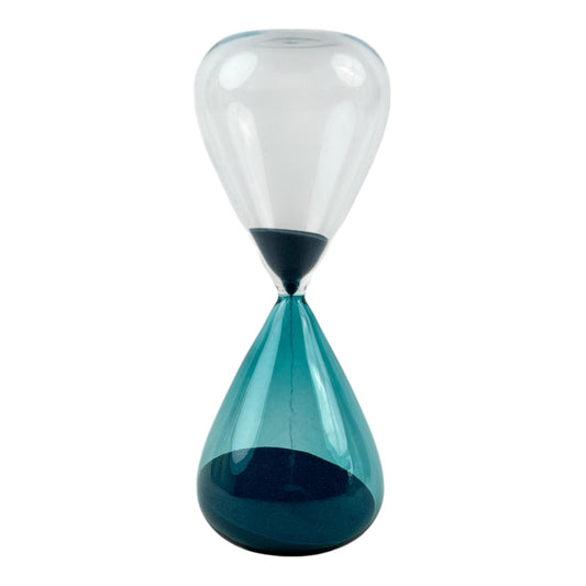 Reloj de arena azul
