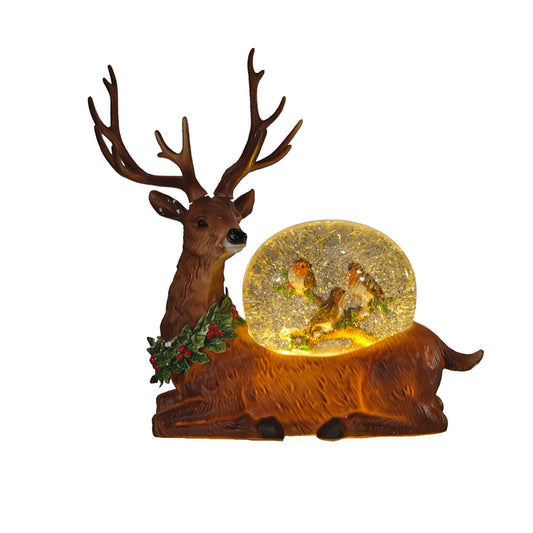 Reno con bola de nieve LED