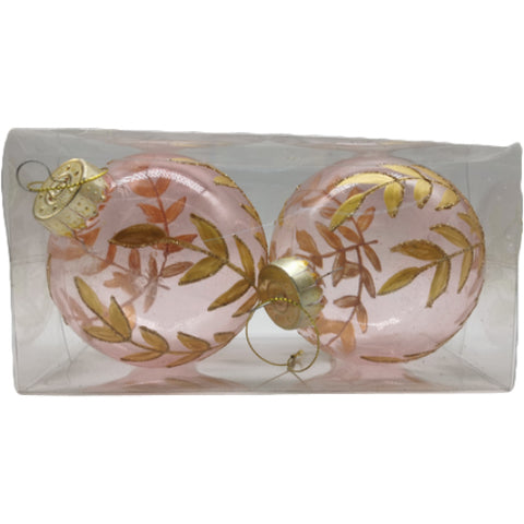 Bolas champán decoración dorada Set 2 pcs