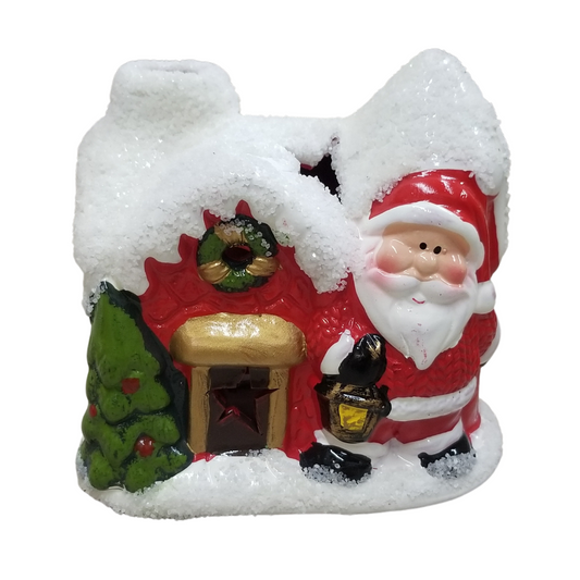 Casita cerámica Santa