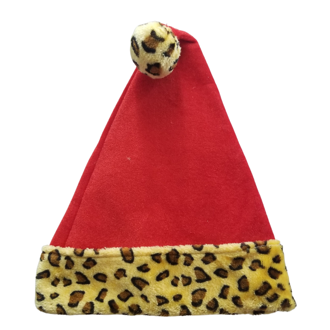 Gorro navideño animal print