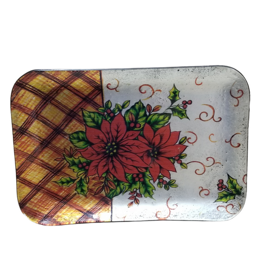 Plato de vidrio rectangular