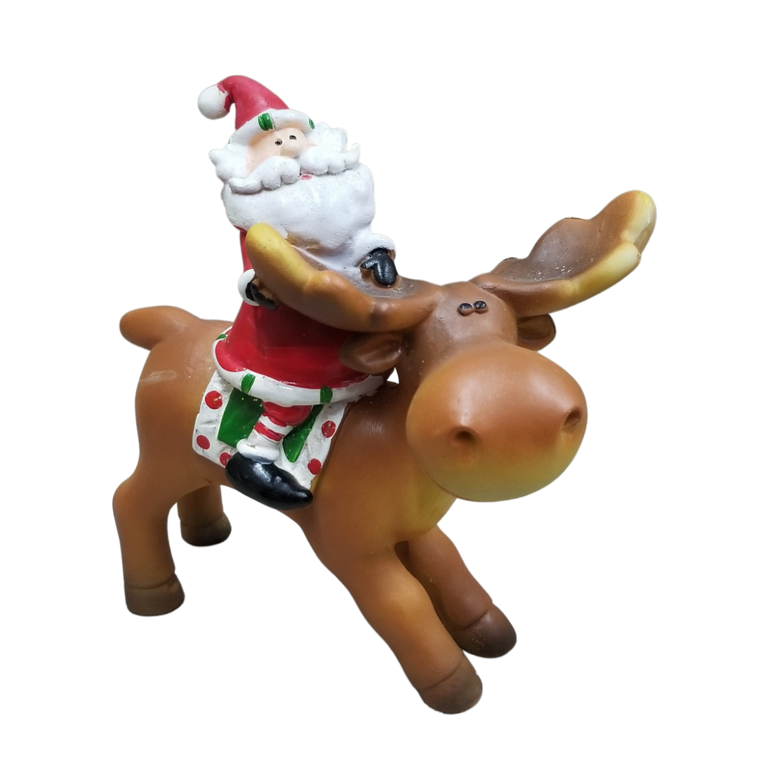 Santa en reno