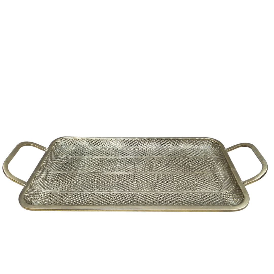 Azafate metalico dorado