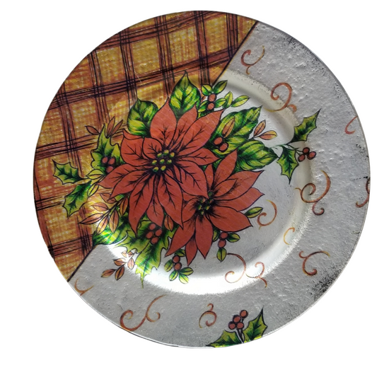 Plato base de vidrio decoracion pascua