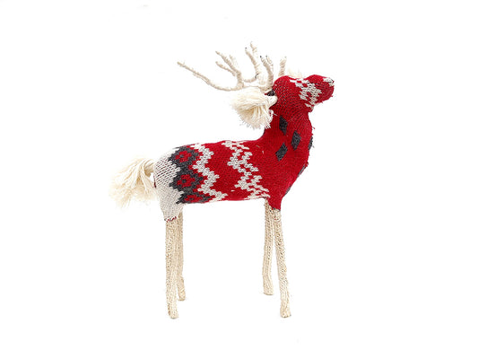 Venado tejido rojo