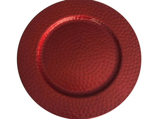 Plato base rojo