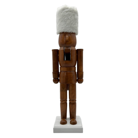 Cascanuez madera color solido gorro peluche