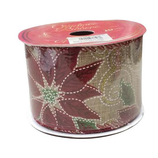 Cinta beige pascuas rojas