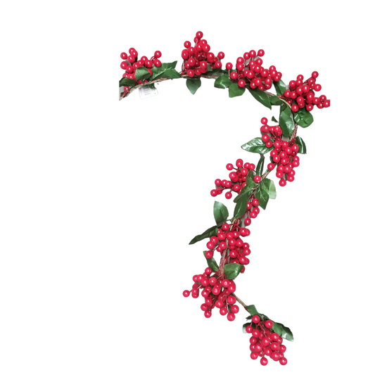 Guirnalda berries en ramo rojas