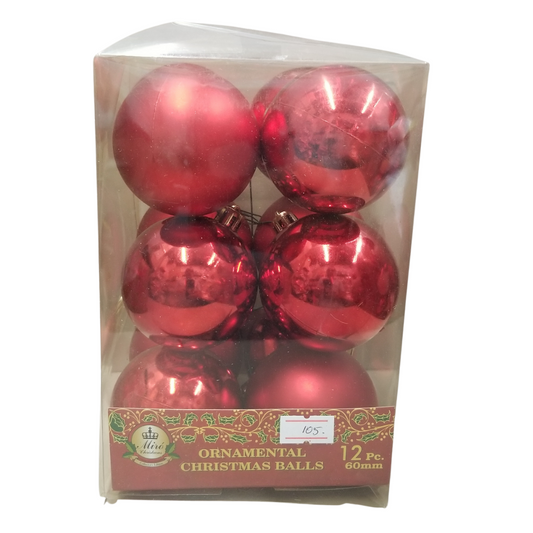 Bolas rojas 12 pcs